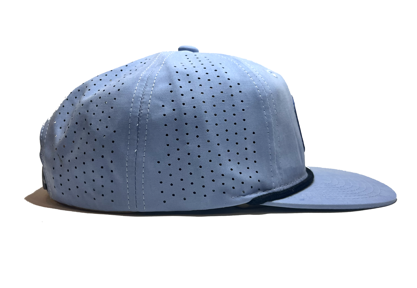 Sky Blue Perforated Rope Hat