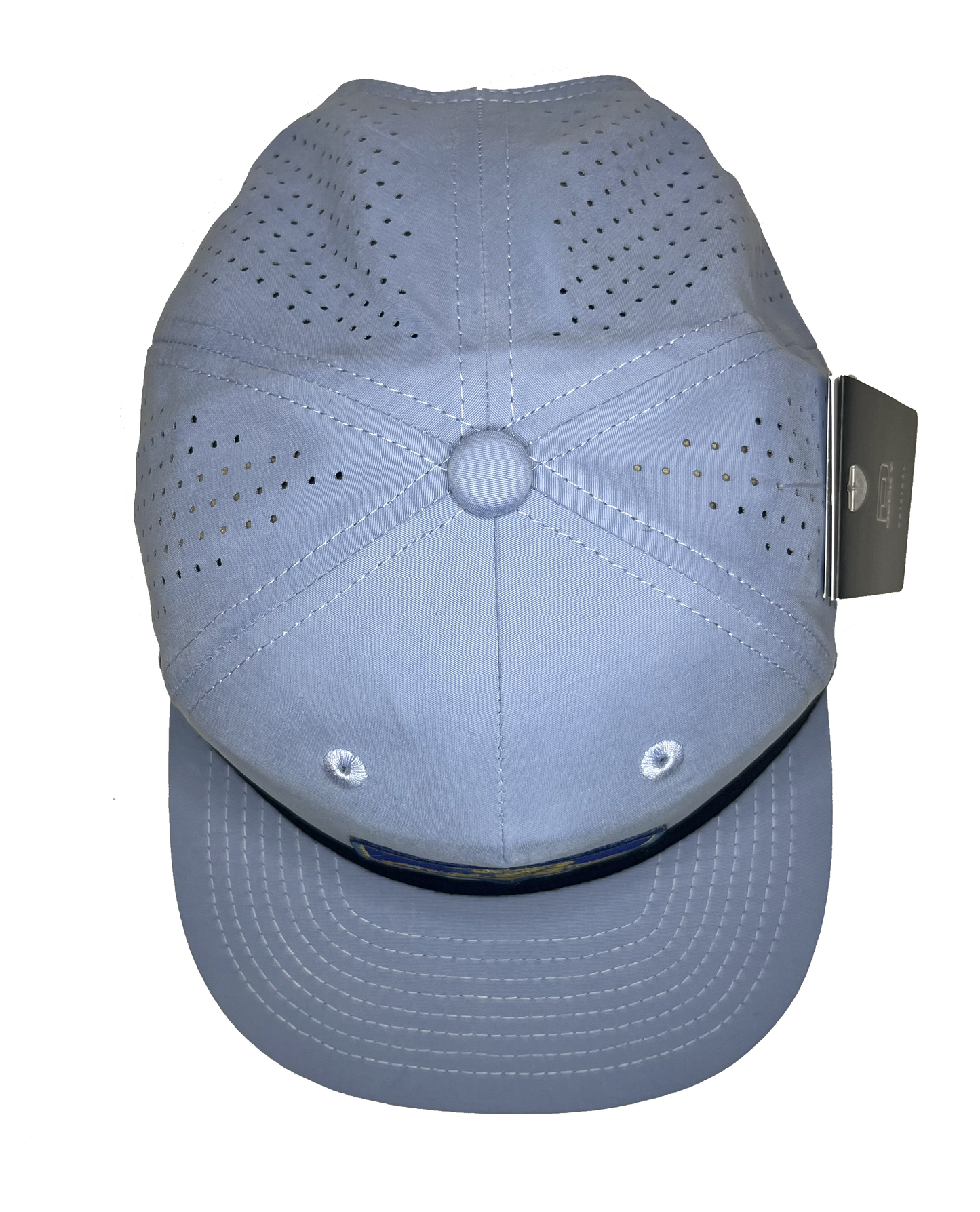 Sky Blue Perforated Rope Hat