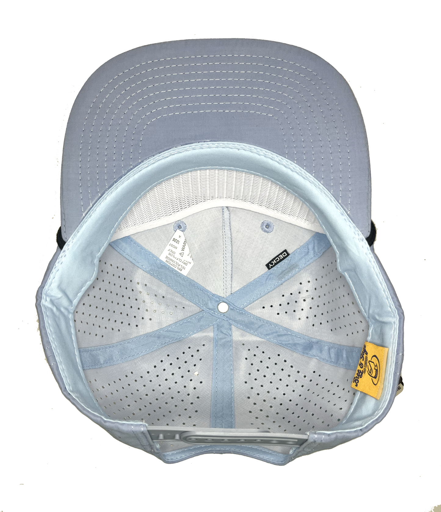 Sky Blue Perforated Rope Hat