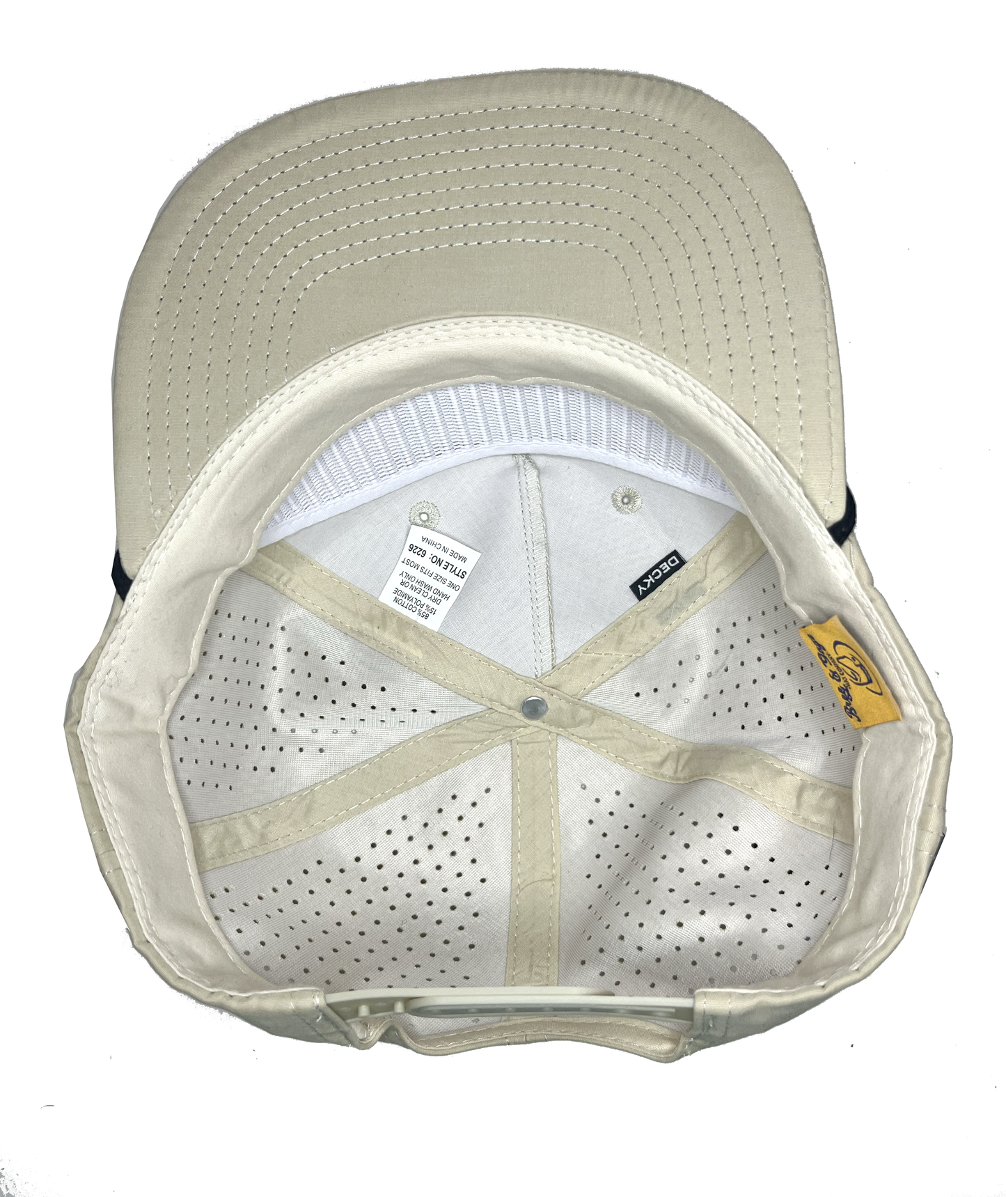 Biege Perforated Rope Hat
