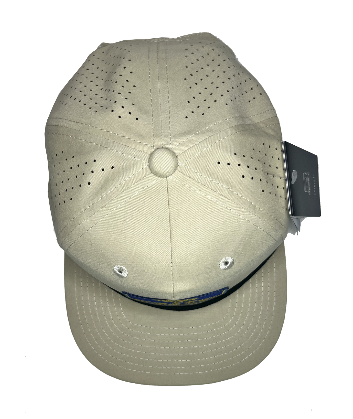 Biege Perforated Rope Hat