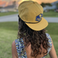 Mustard Perforated Rope Hat